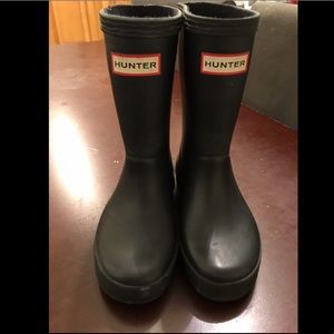 Toddler Black Hunter Rain boots size 9